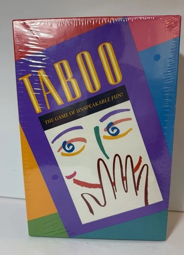 Vintage 1989 Milton Bradley Taboo Board Great For Game Night! NEW In Sealed Box!