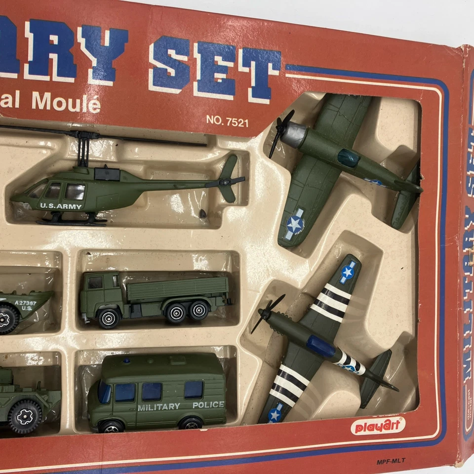 Juego Militar Vintage Playart Die Cast Metal Nº 7521 sin usar Foto 3 de 4
