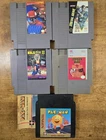5 Pc. VTG 1985 NINTENDO NES Game Lot, Various Titles & Genres, Preowned