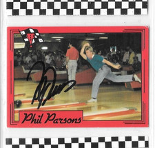 PHIL PARSONS AUTOGRAPHED  NASCAR DRIVERR  RACING TRADING CARD SIGNED