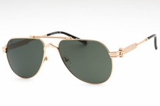 CHARRIOL PC81013 C01 Sunglasses Shiny Gold Frame Green Lenses 59mm