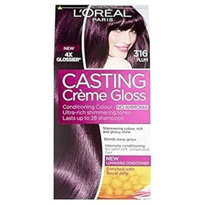 L'Oréal Paris Casting Creme Gloss 316 Plum, 1 stück (1er Pack), Beschneiden