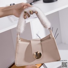 35cm Real Mink Fur Handbag Purse Strap Replacement Crossbody Shoulder for Women