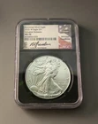2025-W American Silver Eagle NGC MS-70 ADVANCED RELEASES Gaudioso Signed