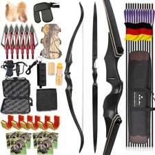 60 Zoll Recurvebogen Set Jagdbogen 55lbs 60lbs Takedown Bogenschießen Pfeil Jagd
