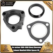 Small Block Exhaust Manifold Heat Riser Spacer Eliminator Kit For Chevy 1966-80