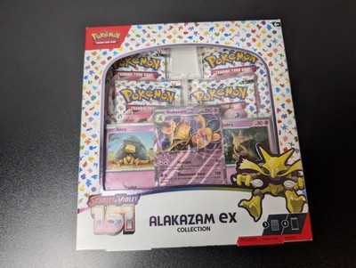 Pokemon 151 Zapdos ex Box Alakazam ex Box & Poster Collection Box