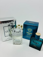 BVLGARI Rain Essence - VERSACE Eros MEN MINI PERFUME Miniature FRAGRANCE Set