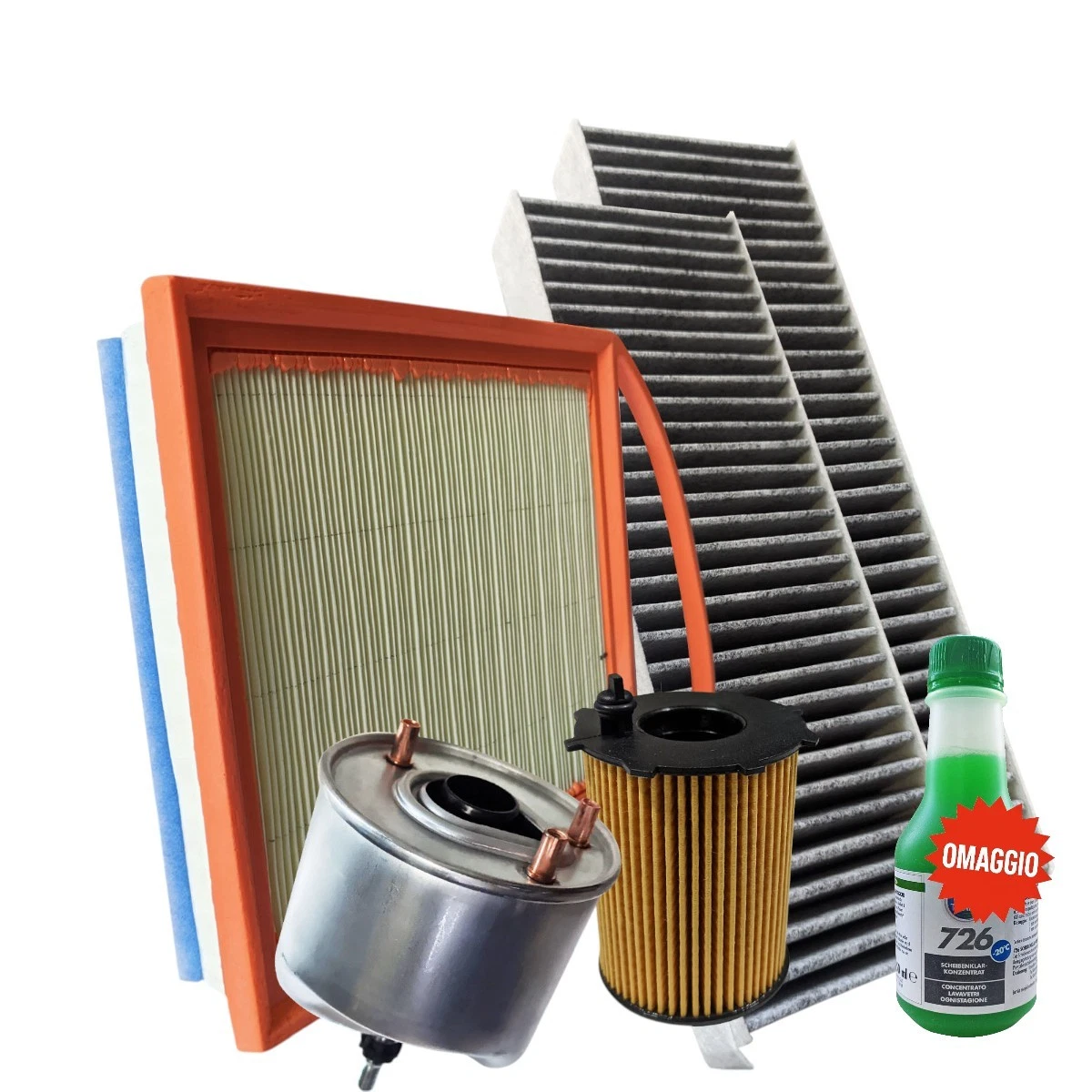 Kit 4 Filtri Per Tagliando PEUGEOT 3008 MPV 2.0 HDi 150/BlueHDi 150 110 KW Diesel 2009-2016: Olio, Aria, Carburante E Abitacolo