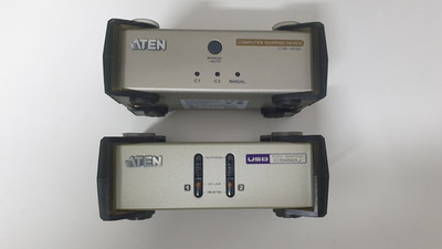 ATEN KVM Switch CS82U & Computer Sharing Device CS231   Lot of 2   USED