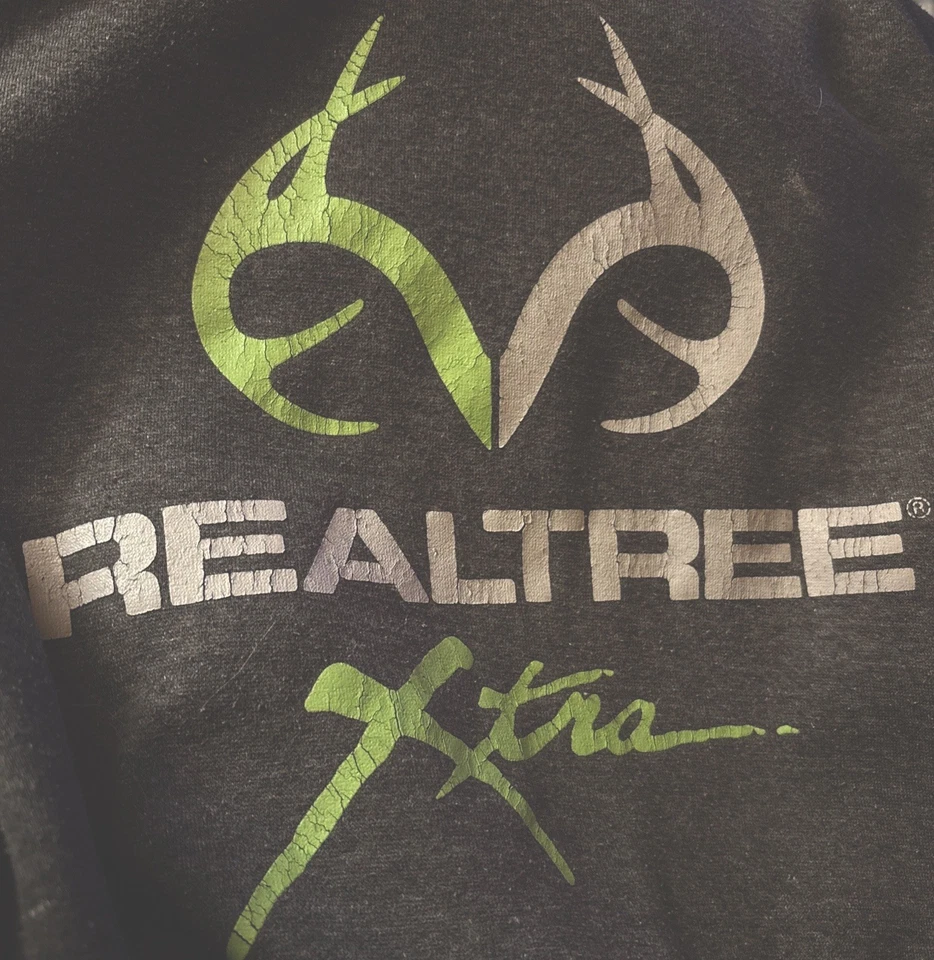 Realtree Xtra Fleece Hoodie Men’s Size 2XL Kangaroo Pouch Pockets Gray - Image 4 of 4