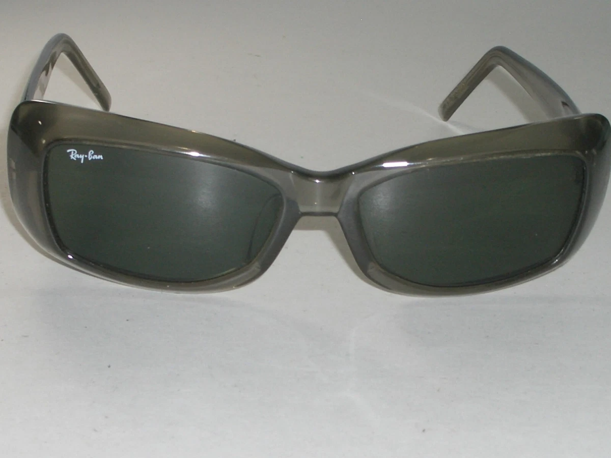 BAUSCH LOMB RAY BAN W2636 G15 UV CRYSTAL LENS SQUARE TANK GRAYISH SUNGLASSES