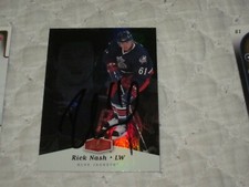 RICK NASH SIGNED AUTOGRAPHED 2006 FLAIR SHOWCASE HOCKEY CARD-BLUE JACKETS