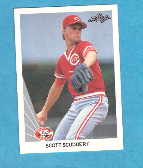 1990 Leaf Baseball card #413 Scott Scudder Reds