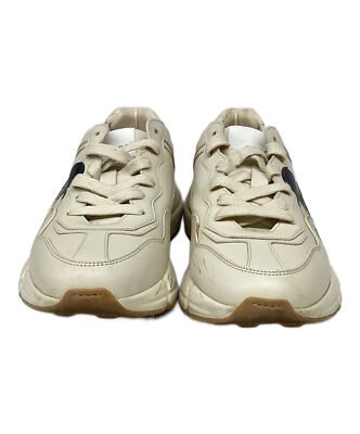 Authentic GUCCI DISNEY Mickey Mouse Sneakers 602049 Beige Size 37