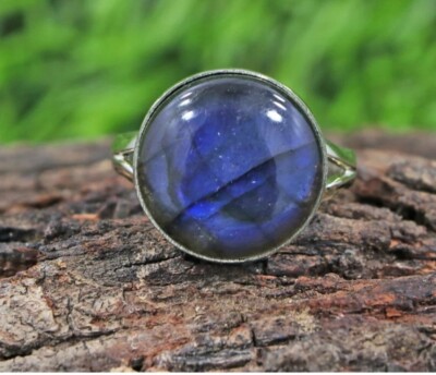 Oval Labradorite Gemstone Ring 925 Sterling Silver Statement Ring Gift All Sizes