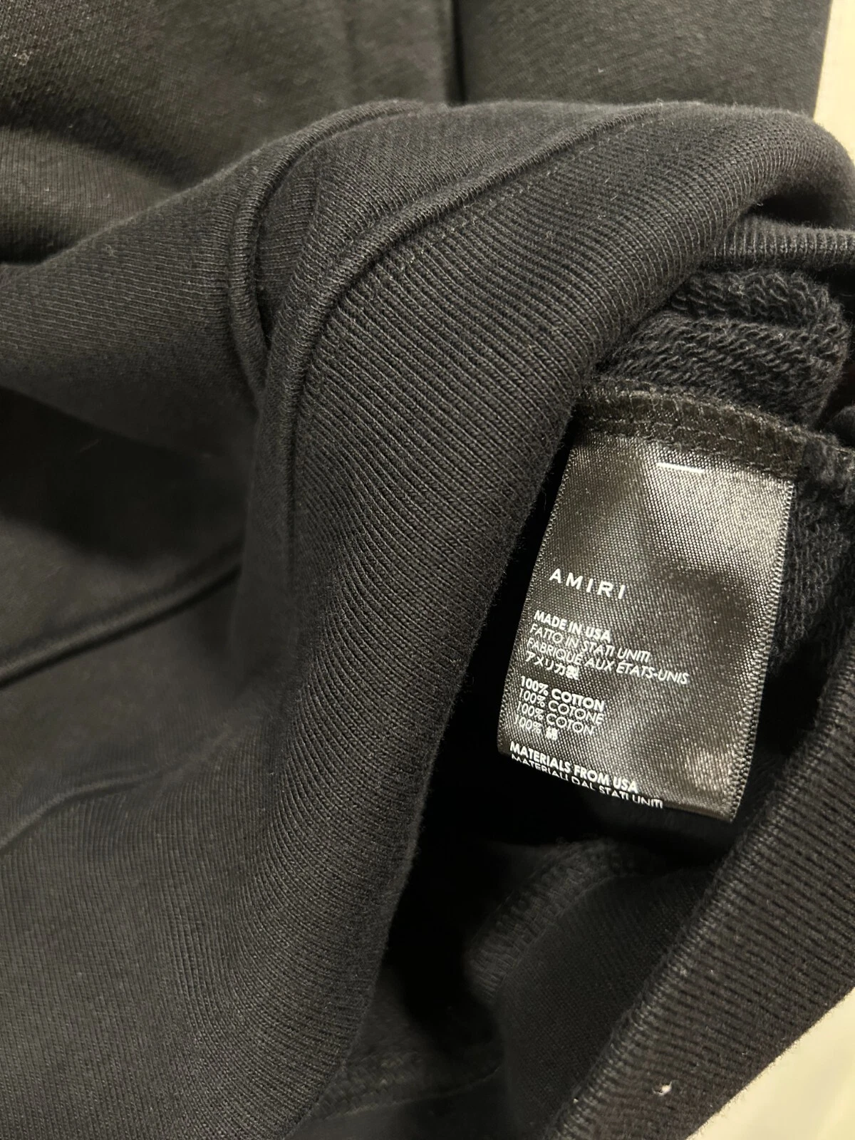 FELPA CON CAPPUCCIO CON LOGO AMIRI PAISLEY CORE TAGLIA SMALL Nero S S 21