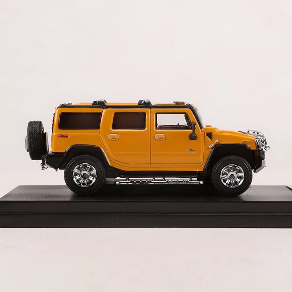 LuLu Model 1/64 Scale Hummer H2 SUV Yellow Diecast Car Model Toy Gift NIB - Image 4 of 4