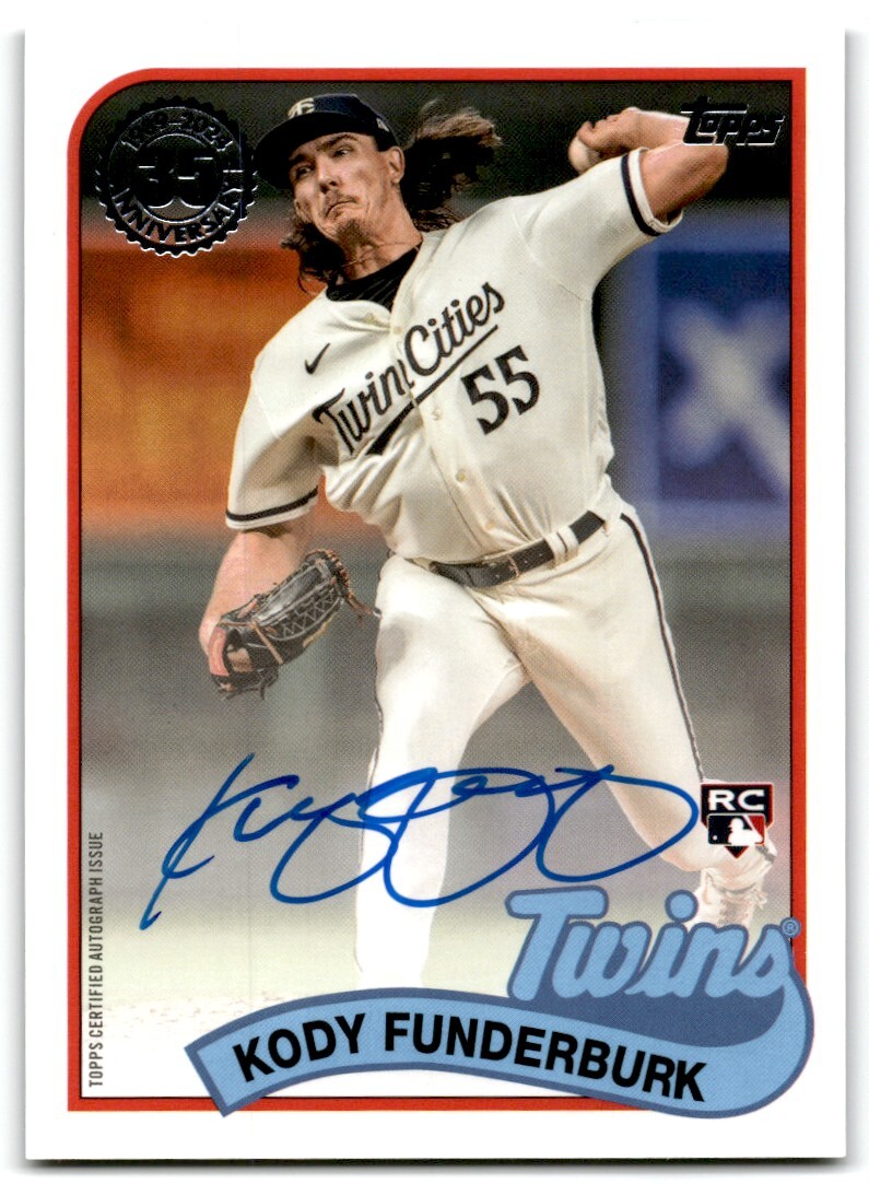 2024 TOPPS UPDATE AUTOGRAPH KODY FUNDERBURK RC AUTO MINNESOTA