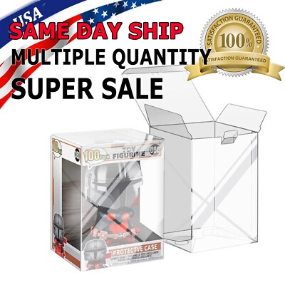 Lot 5 20 50 100 Collectibles Protector Case for Funko Pop 4'' inch Vinyl Figures