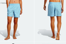 ADIDAS ORIGINALS SOLID SWIM SHORTS CLEAR BLUE BNWT M,L,XL RRP £35