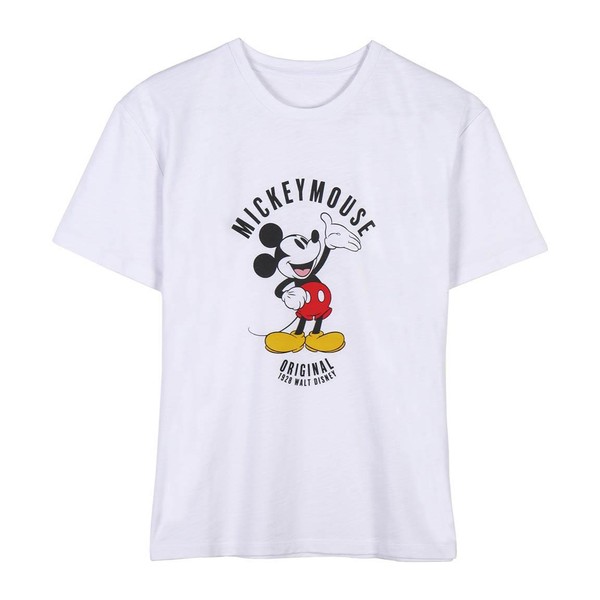 T-Shirt Single Jersey Mickey Mouse Weiß - Xs MäDchen Cerdà-image