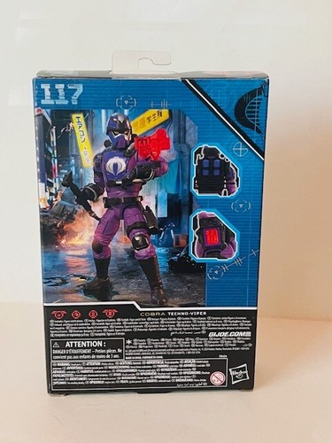 Techno-Viper Gi Joe Classified Cobra Action Figure Hasbro MOC box ARAH Purple - Picture 4 of 4