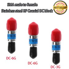 SMA Male to Female RF Coaxial DC Block Constant Attenuation