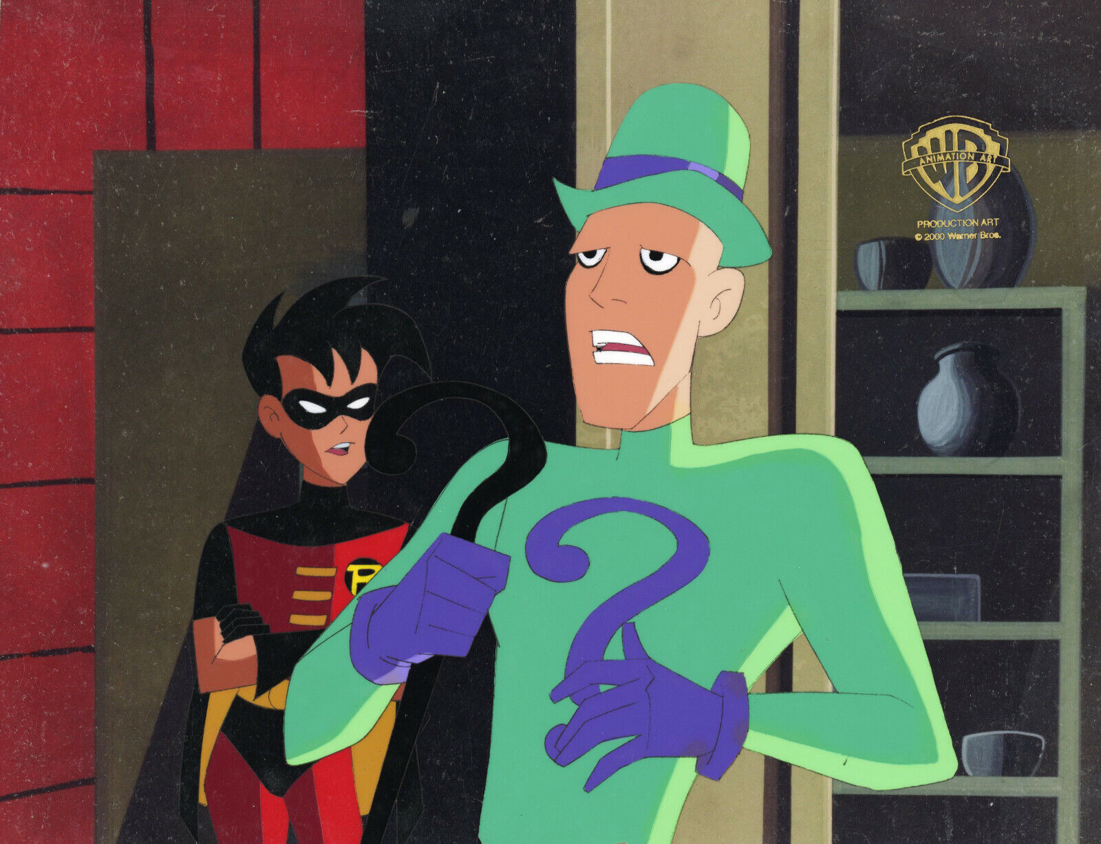 Superman Animated Series Original Prod Cel-Robin + Riddler-Knight Time |  eBay