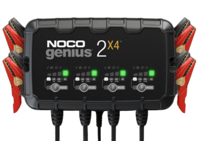 NOCO GENIUS2X4 4-Bank Battery Charger 8A Marine Auto RV 2A Each
