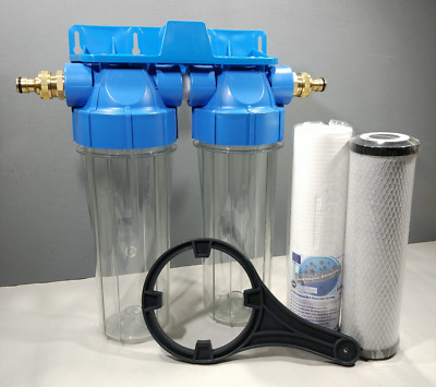 2 Stufen HMA High Flow Wasserfilter KOI Teich Entchlorer Chlorentfernung 