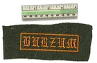 Black metal band patch punk rock gold battle vest vintage 1990's style — photo 1