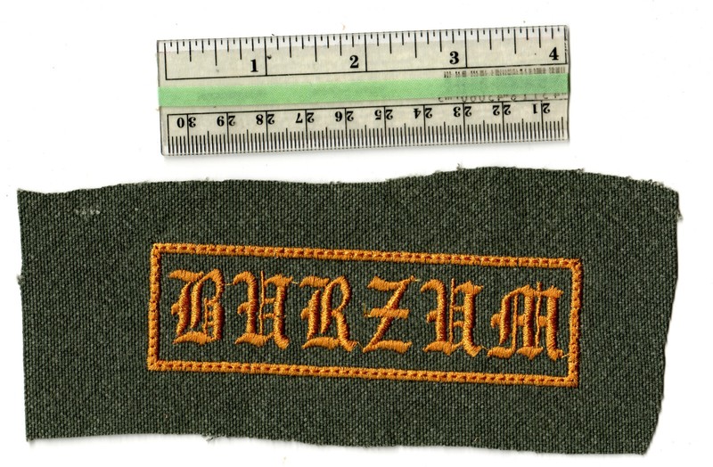 Black metal band patch punk rock gold battle vest vintage 1990's style