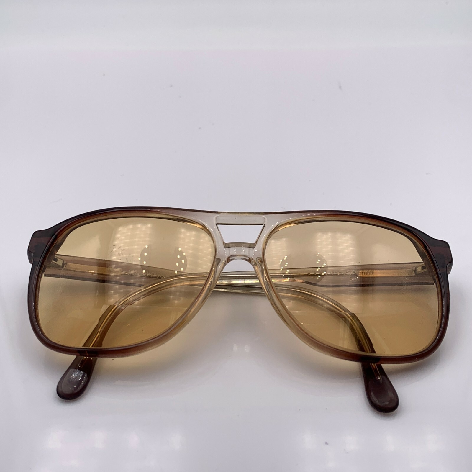 Vintage LS Basic Brown Transparent Pilot Sunglass… - image 4