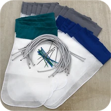 Clear Pool Bags - Pool Vacuum replacement bags 75, 90, 200, 250, and 400 Micron