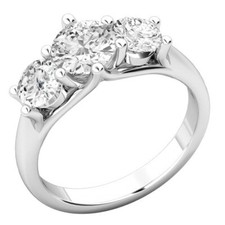 4.00 Ct Round Cut Real Moissanite Engagement Wedding Ring 950 Platinum Size 6