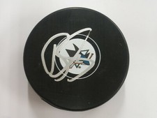 Brenden Dillon San Jose Sharks Signed Auto Logo Puck LOM COA (PK1997)