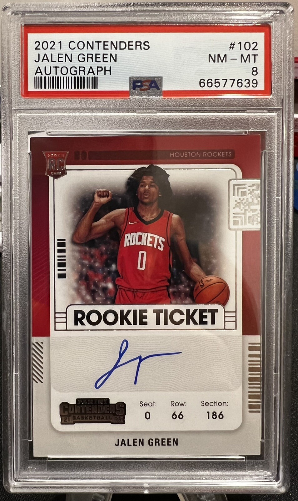 2021 Panini Contenders Jalen Green Rookie On Card Autograph Graded