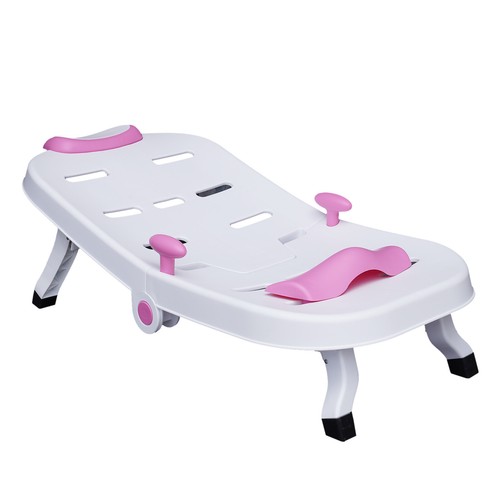 Foldable Toddler Shampoo Chair Adjustable Kids Hair Washing Chair with Headrest - Picture 6 of 18