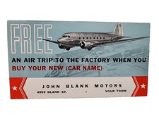 American Airlines Sample Brochure Free Air Trip Get New Car - A 160 (S) JRR 13