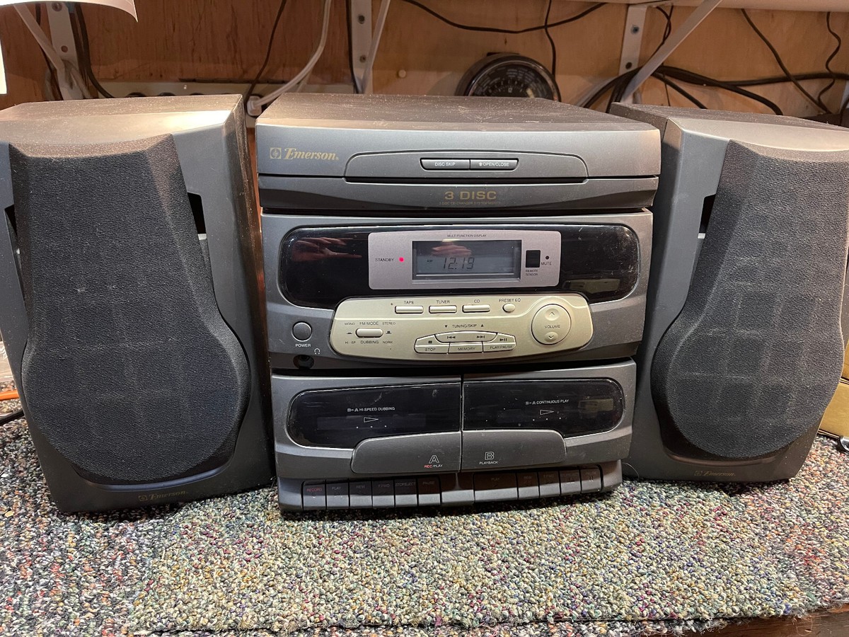 Emerson Model MS7777 CD, Cassette Tape, FM Stereo