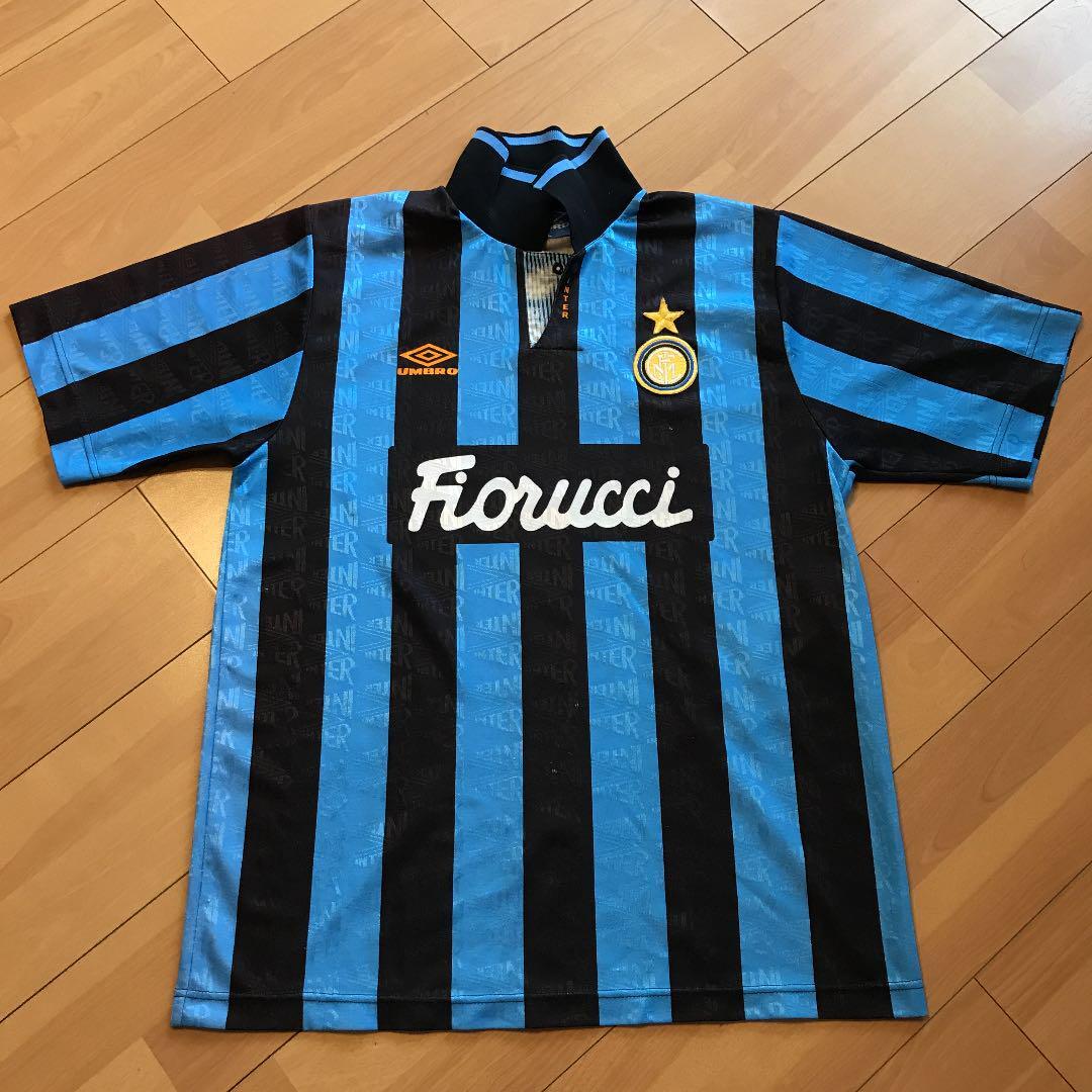 Vintage Inter Milan 92-93 Home Size L Umbro Soccer Jersey