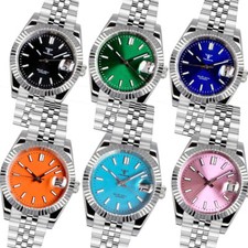 36MM 39MM Tandorio Black Orange Dial Sapphire Glass NH35A Automatic Mens Watch