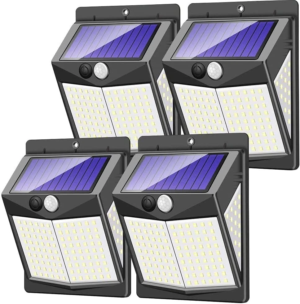 Solar Security Lights Outdoor 140 LED Solar Motion Sensor Lights