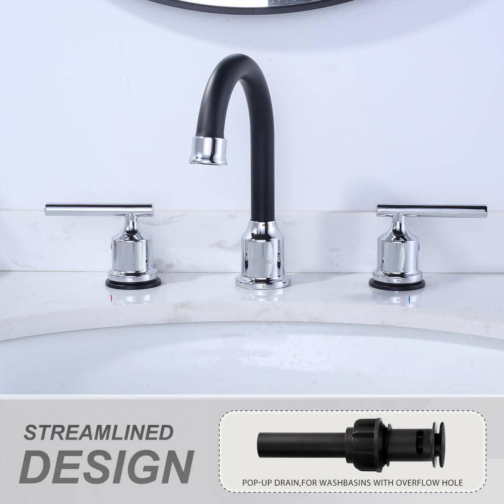 WOWOW Widespread Bathroom Faucet 6.7