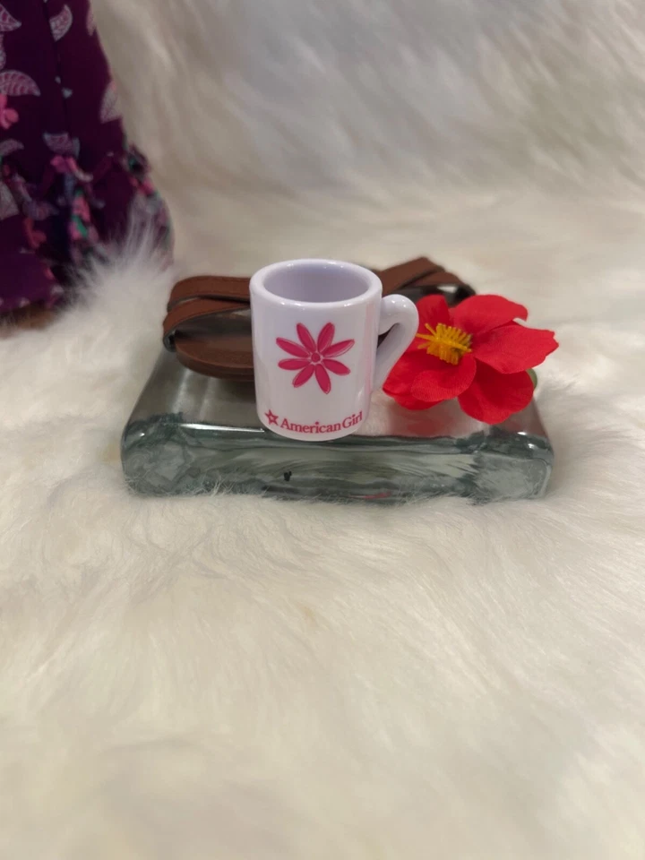 American Girl Nanea Doll in Holoku Dress with Box - Excellent Condition - Image 3 of 4