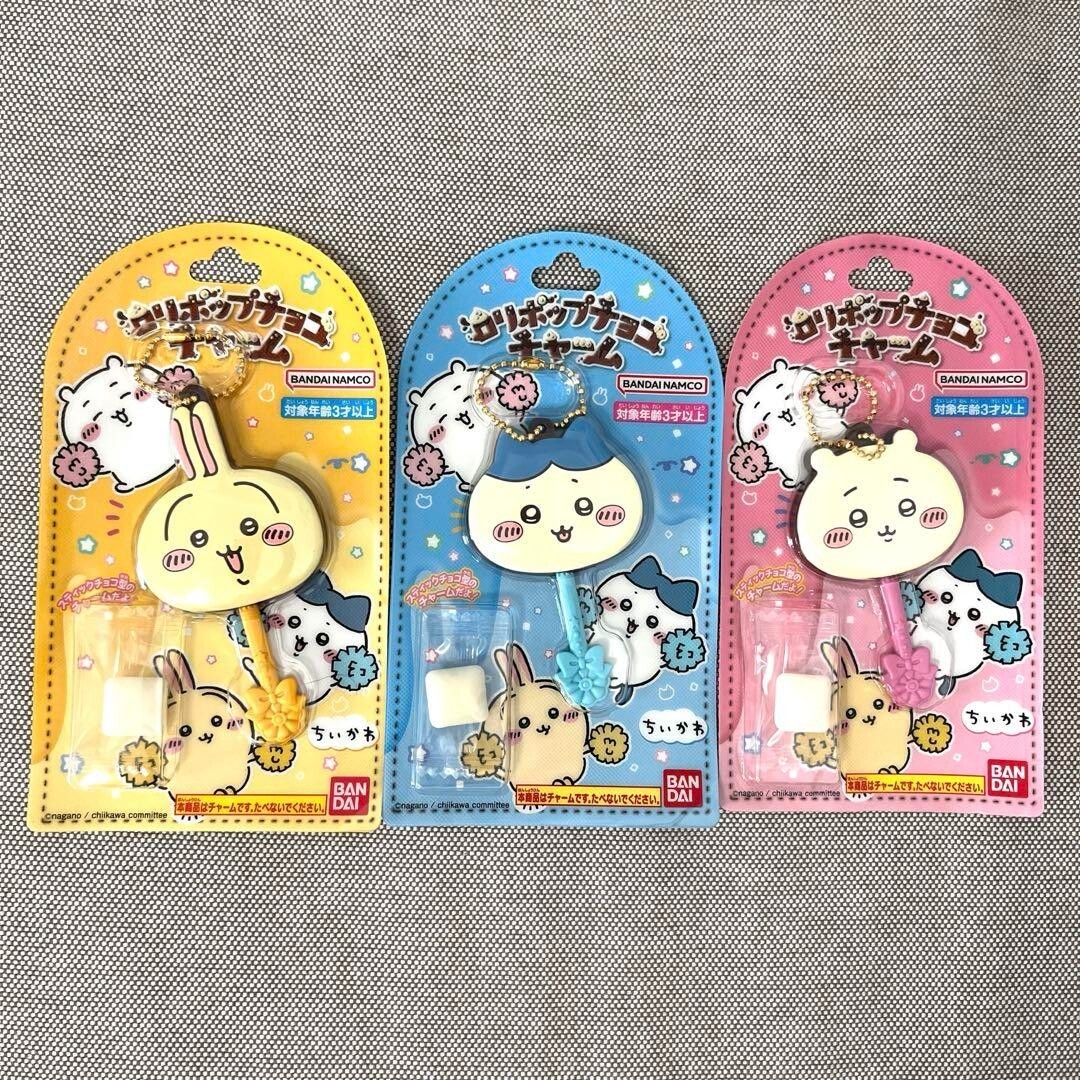 Chikawa Lollipop Chocolate Charm Hachiware Chikawa Usagi set of 3 