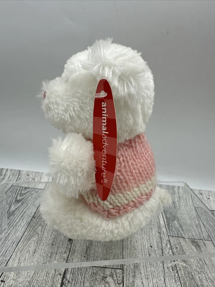 Animal Adventure Mini Valentine's Day Teddy Bear Plush Stuffed Animal Toy 5" - Image 4 of 4