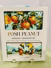 Posh Peanut LUCIA Swaddle Set,  Infant swaddle and Headwrap NEW