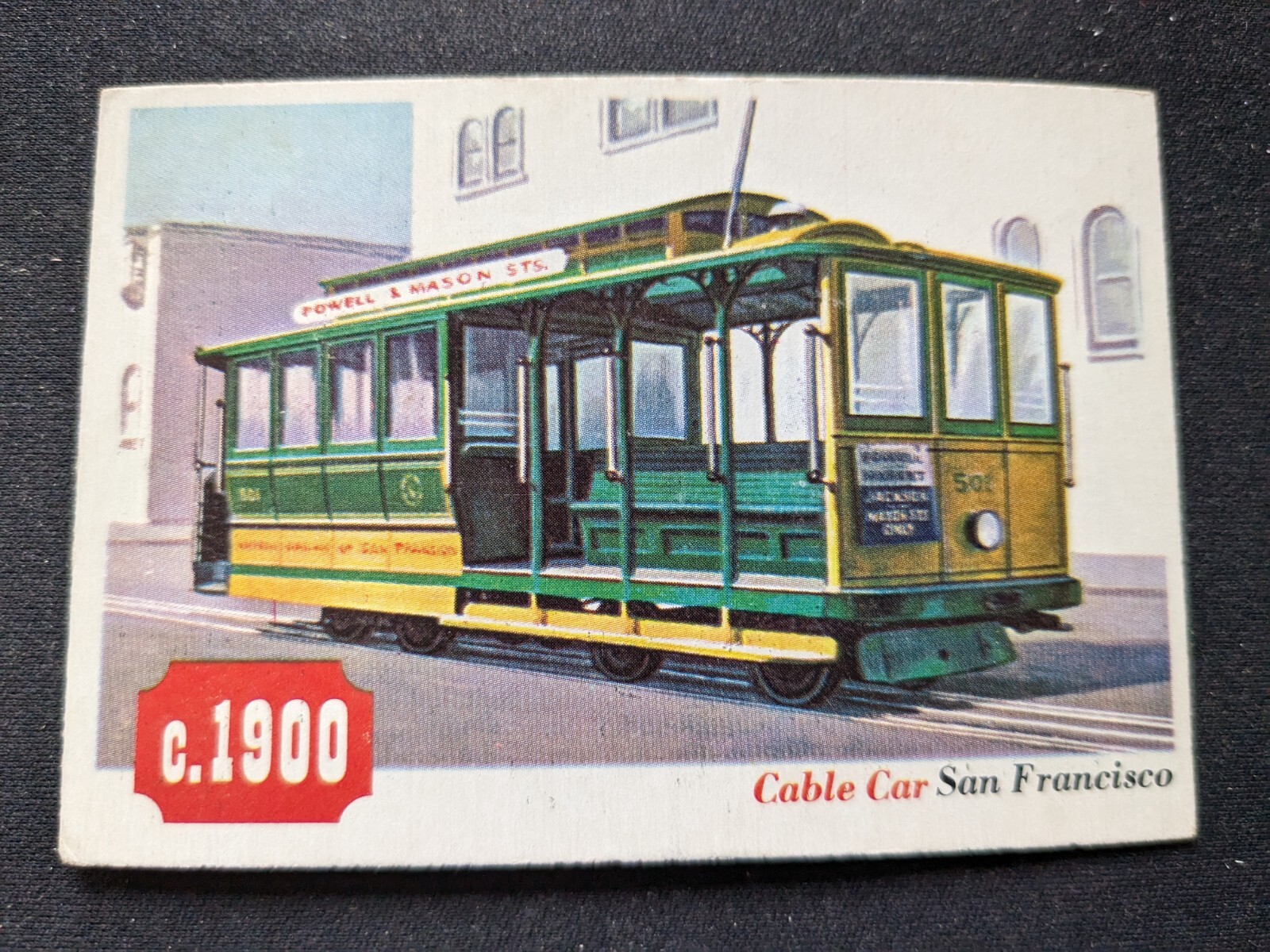 1955 Topps Rails & Sails # 66 Cable Car San Francisco (VG/EX)